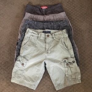Men’s Cargo Shorts 4 pair size 30” waist